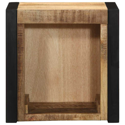 vidaXL Nachttisch 40x35x40 cm Raues Mango-Massivholz