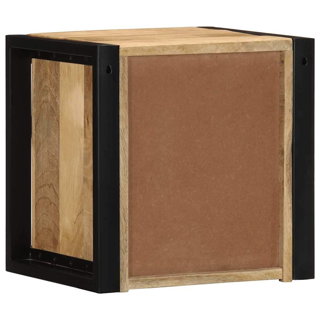 vidaXL Nachttisch 40x35x40 cm Raues Mango-Massivholz