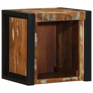 vidaXL Nachttische 2 Stk. Mehrfarbig 40x35x40 cm Altholz Massivholz