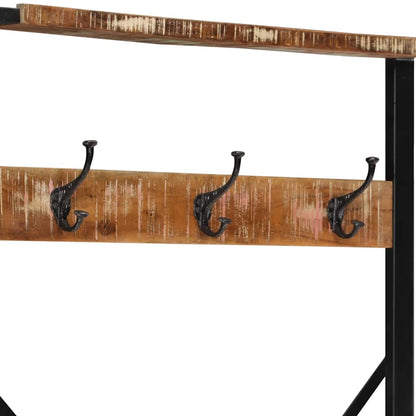 vidaXL Kleiderständer Mehrfarbig 80x40x190 cm Altholz Massivholz