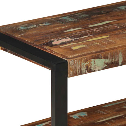 vidaXL Kleiderständer Mehrfarbig 80x40x190 cm Altholz Massivholz