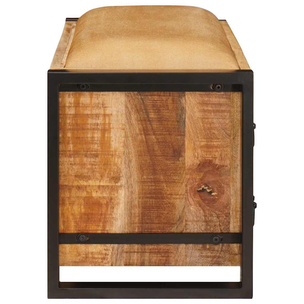 Sitzbank mit Stauraum Braun 80 x 35 x 40 cm Massivholz Mango