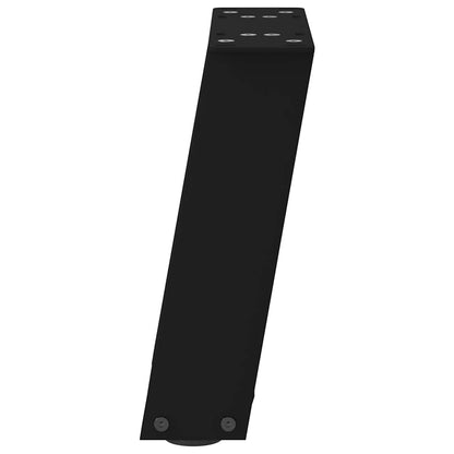 vidaXL Couchtischbeine U-Form 2 Stk. Schwarz 30x(30-31) cm Stahl