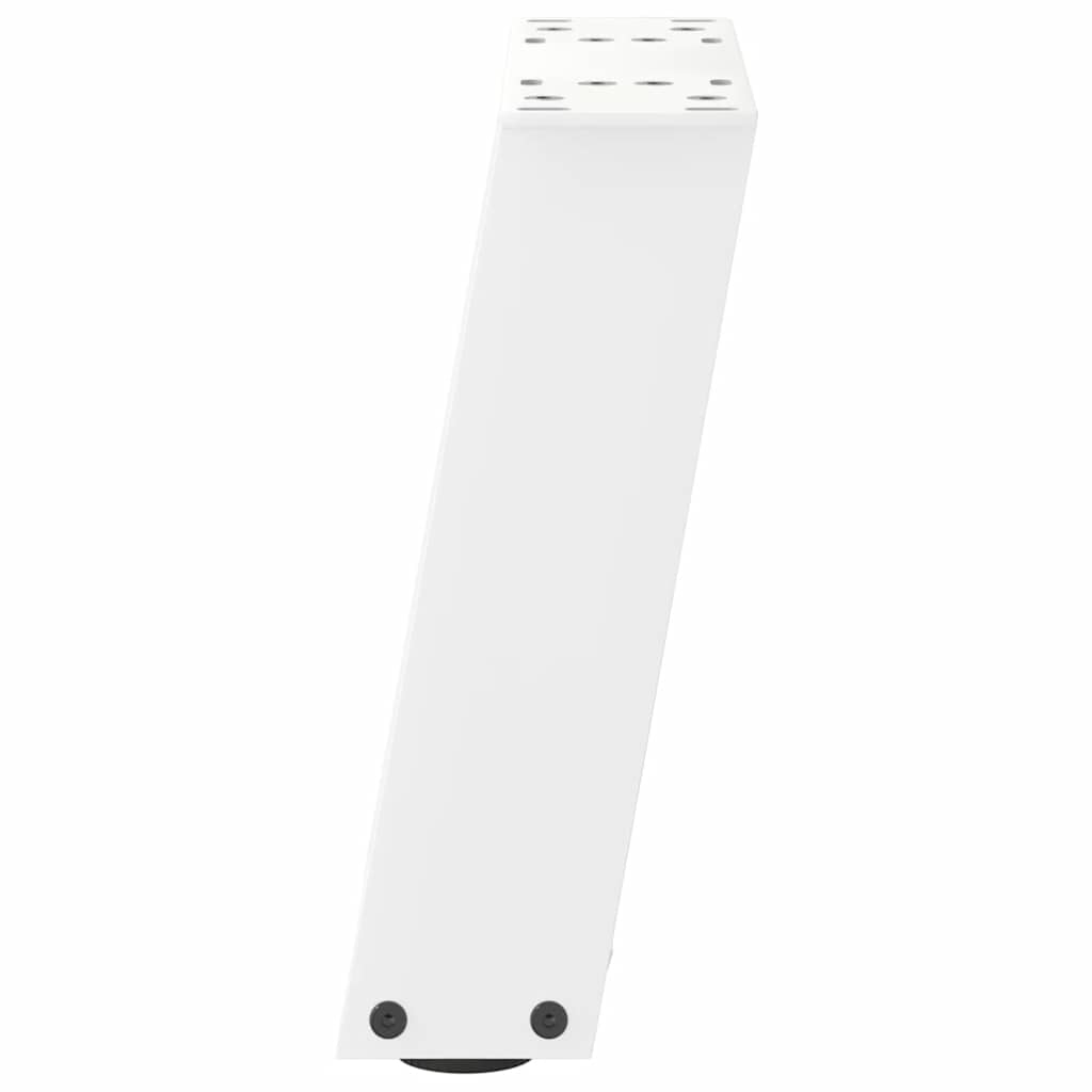vidaXL Couchtischbeine U-Form 2 Stk. Weiß 30x(30-31) cm Stahl