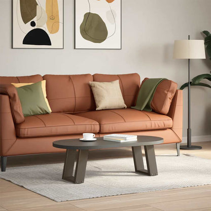 vidaXL Couchtischbeine U-Form 2 Stk. Naturstahl 30x(30-31) cm Stahl
