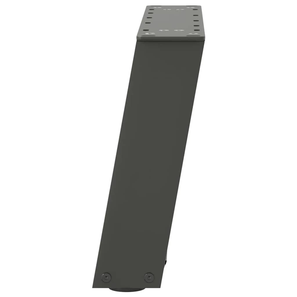 vidaXL Couchtischbeine U-Form 2 Stk. Anthrazit 40x(30-31) cm Stahl