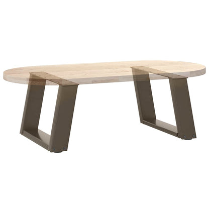 vidaXL Couchtischbeine U-Form 2 Stk. Naturstahl 40x(30-31) cm Stahl