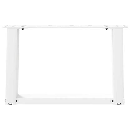 vidaXL Couchtischbeine U-Form 2 Stk. Weiß 50x(30-31) cm Stahl