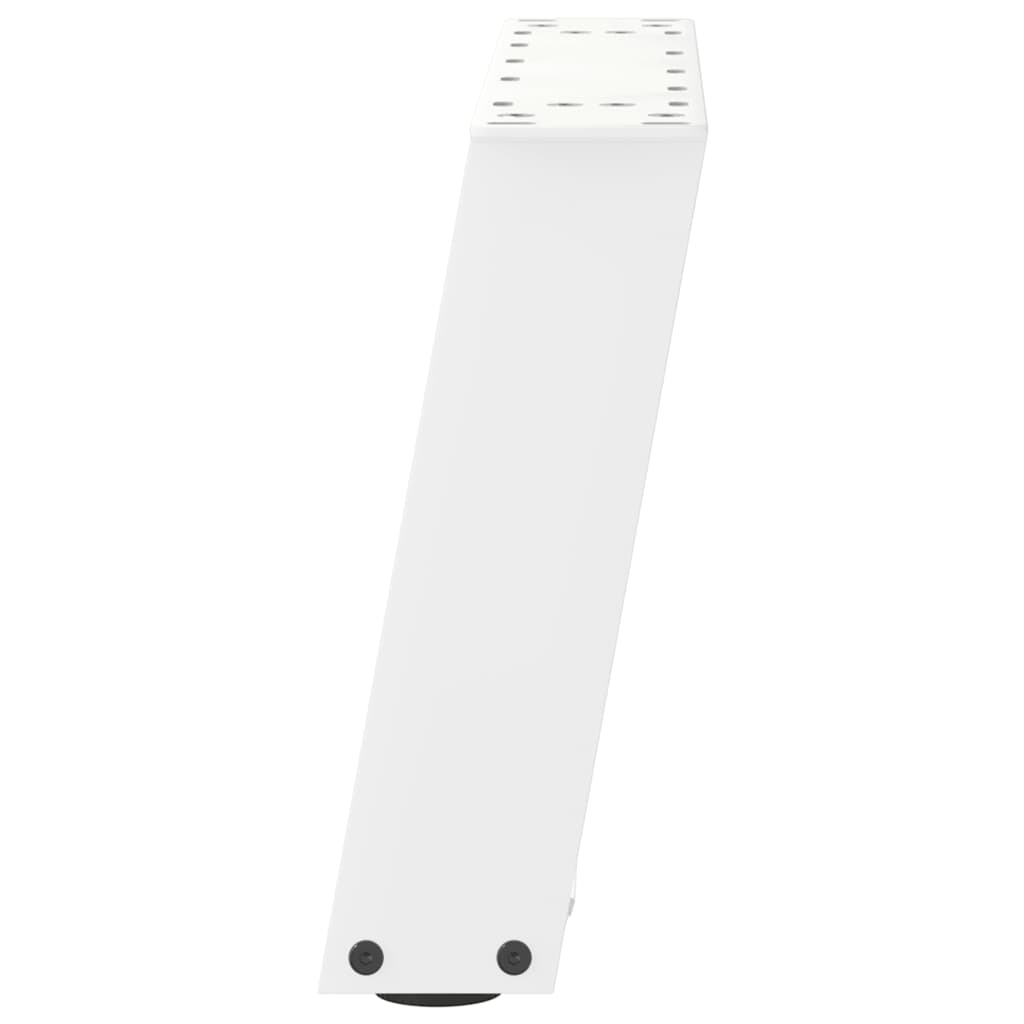 vidaXL Couchtischbeine U-Form 2 Stk. Weiß 50x(30-31) cm Stahl
