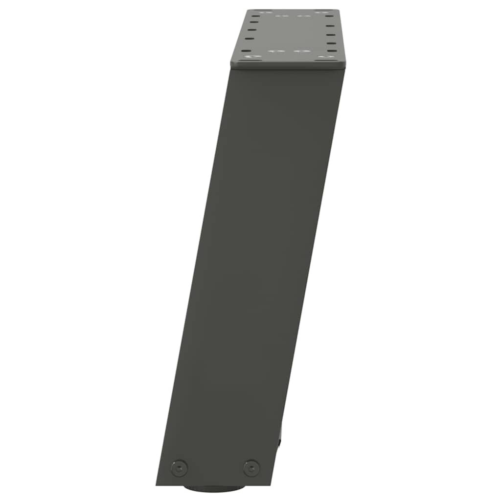 vidaXL Couchtischbeine U-Form 2 Stk. Anthrazit 50x(30-31) cm Stahl