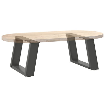 vidaXL Couchtischbeine U-Form 2 Stk. Anthrazit 50x(30-31) cm Stahl