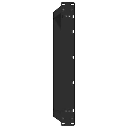 vidaXL Couchtischbeine U-Form 2 Stk. Schwarz 60x(30-31) cm Stahl