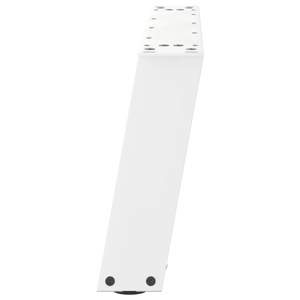 vidaXL Couchtischbeine U-Form 2 Stk. Weiß 60x(30-31) cm Stahl