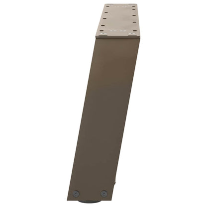 vidaXL Couchtischbeine U-Form 2 Stk. Naturstahl 60x(30-31) cm Stahl