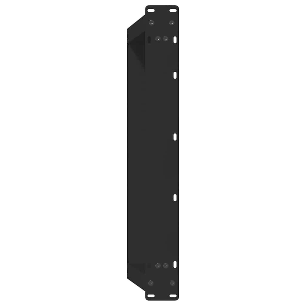 vidaXL Couchtischbeine U-Form 2 Stk. Schwarz 70x(30-31) cm Stahl