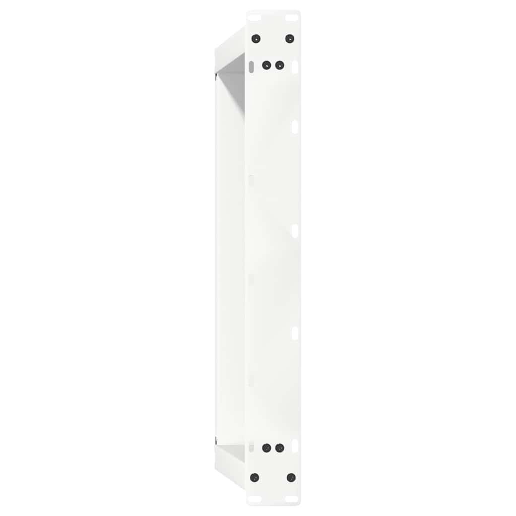 vidaXL Pieds de table basse en U 2 pcs Blanc 70x(30-31) cm Acier