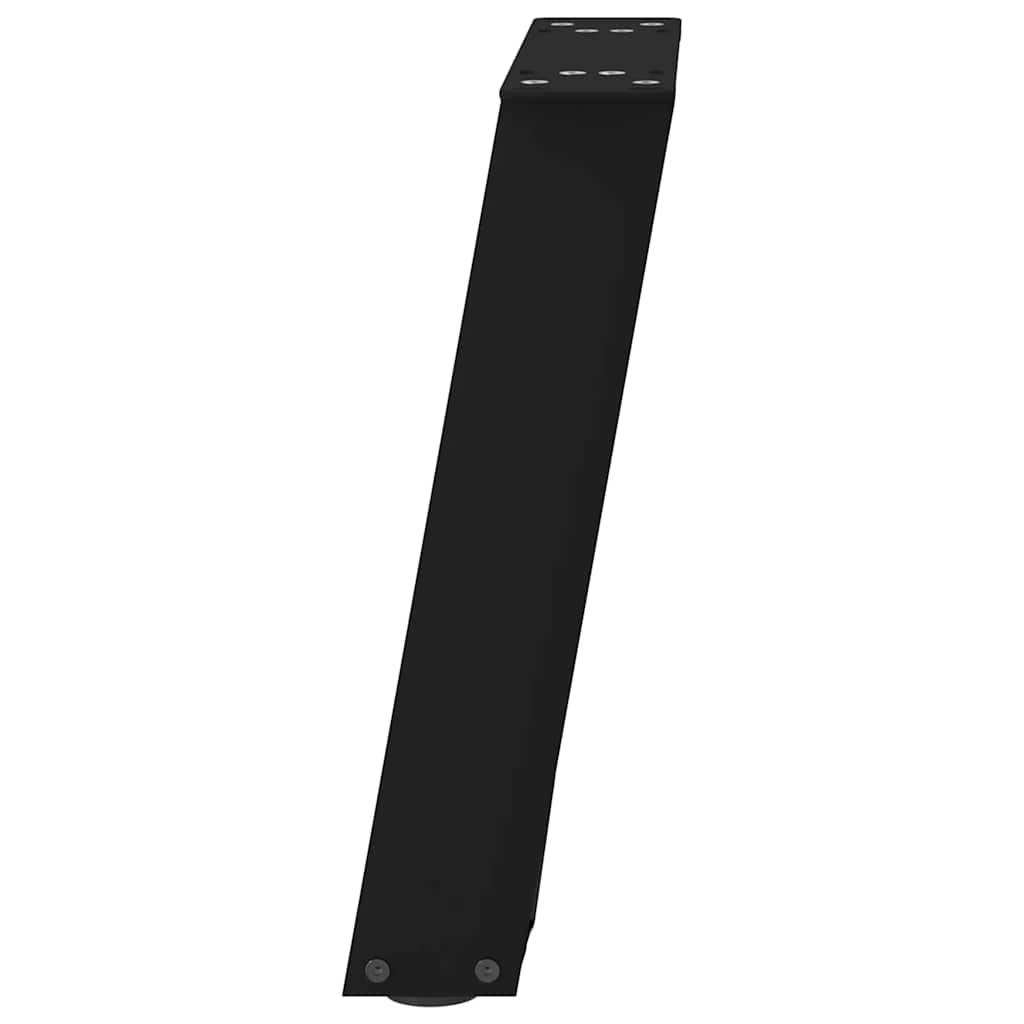 vidaXL Couchtischbeine U-Form 2 Stk. Schwarz 28x(42-43) cm Stahl