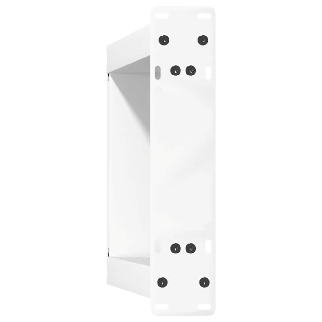vidaXL Pieds de table basse en U 2 pcs Blanc 28x(42-43) cm Acier