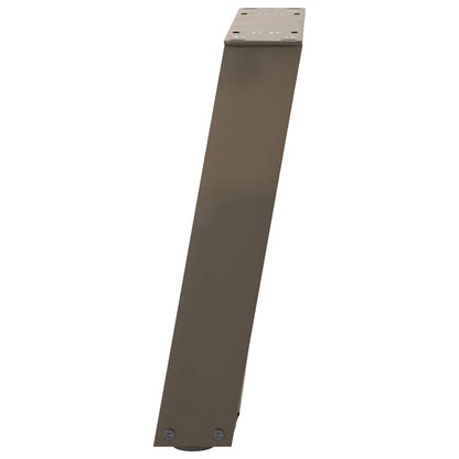 vidaXL Couchtischbeine U-Form 2 Stk. Naturstahl 28x(42-43) cm Stahl
