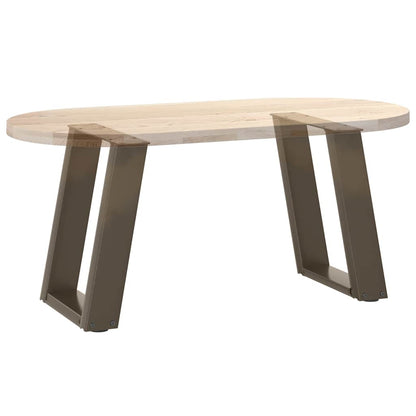 vidaXL Couchtischbeine U-Form 2 Stk. Naturstahl 28x(42-43) cm Stahl