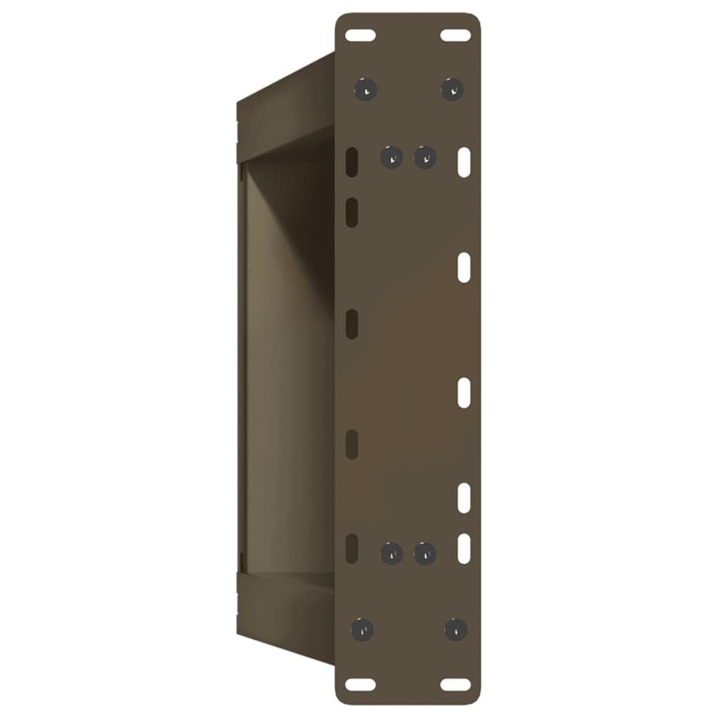 vidaXL Couchtischbeine U-Form 2 Stk. Naturstahl 38x(42-43) cm Stahl
