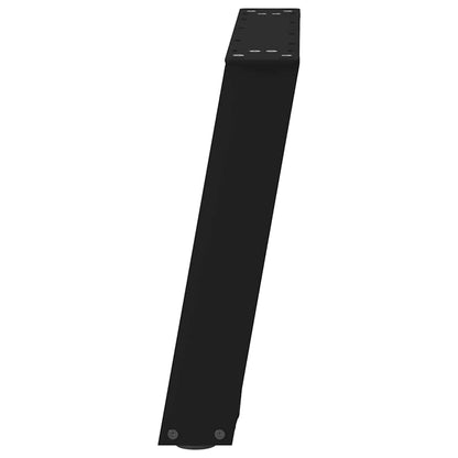 vidaXL Pieds de table basse en U 2 pcs Noir 50x(42-43) cm Acier