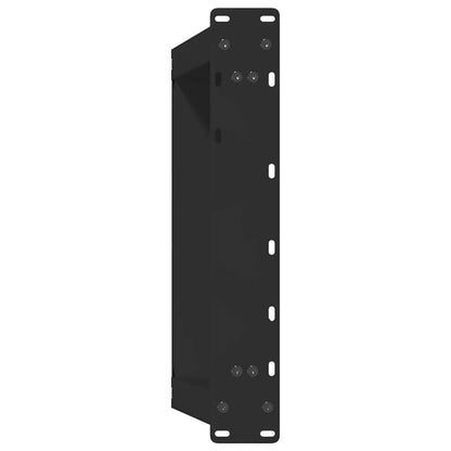 vidaXL Pieds de table basse en U 2 pcs Noir 50x(42-43) cm Acier