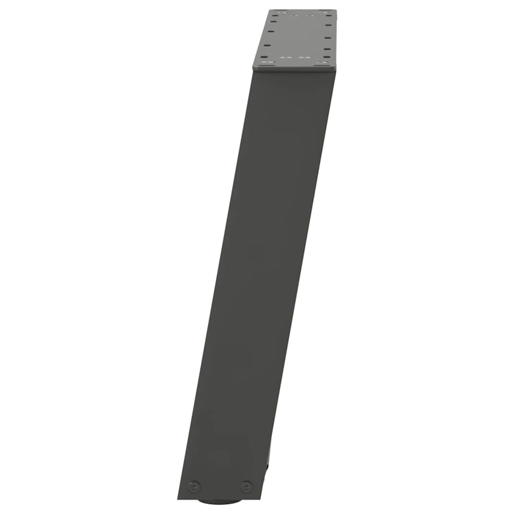 vidaXL Couchtischbeine U-Form 2 Stk. Anthrazit 50x(42-43) cm Stahl