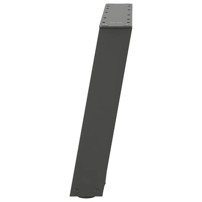 vidaXL Couchtischbeine U-Form 2 Stk. Anthrazit 50x(42-43) cm Stahl