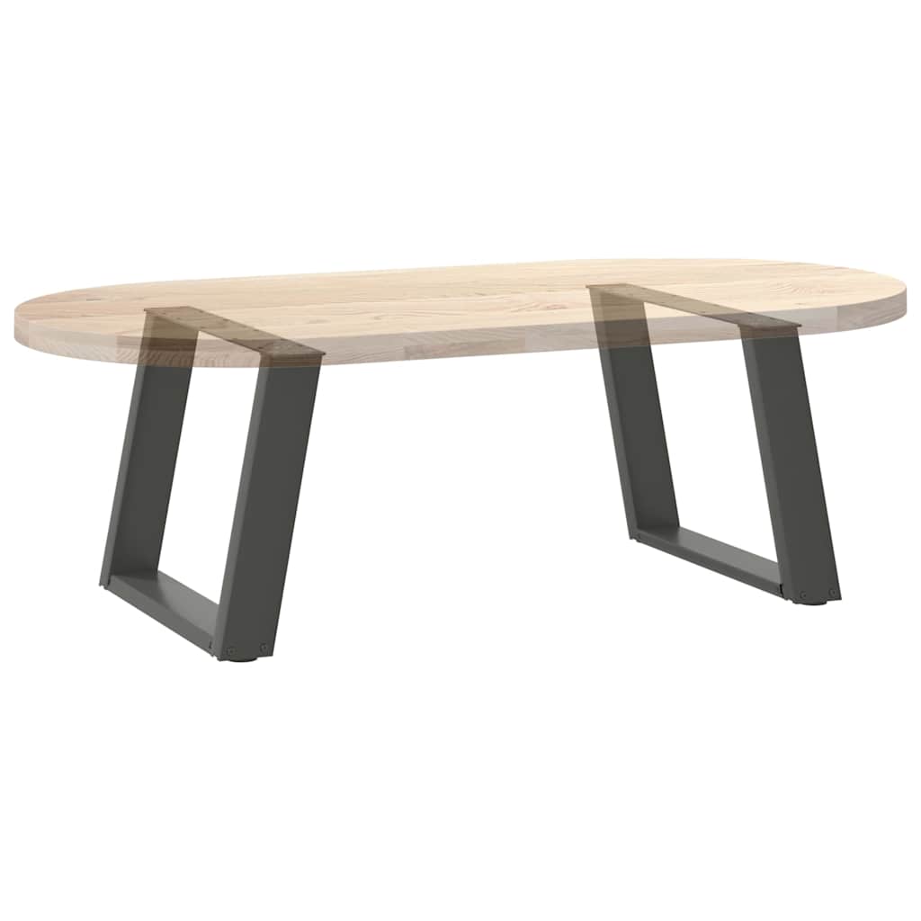 vidaXL Couchtischbeine U-Form 2 Stk. Anthrazit 50x(42-43) cm Stahl
