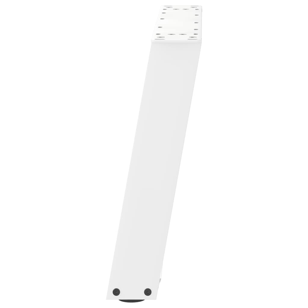 vidaXL Couchtischbeine U-Form 2 Stk. Weiß 60x(42-43) cm Stahl