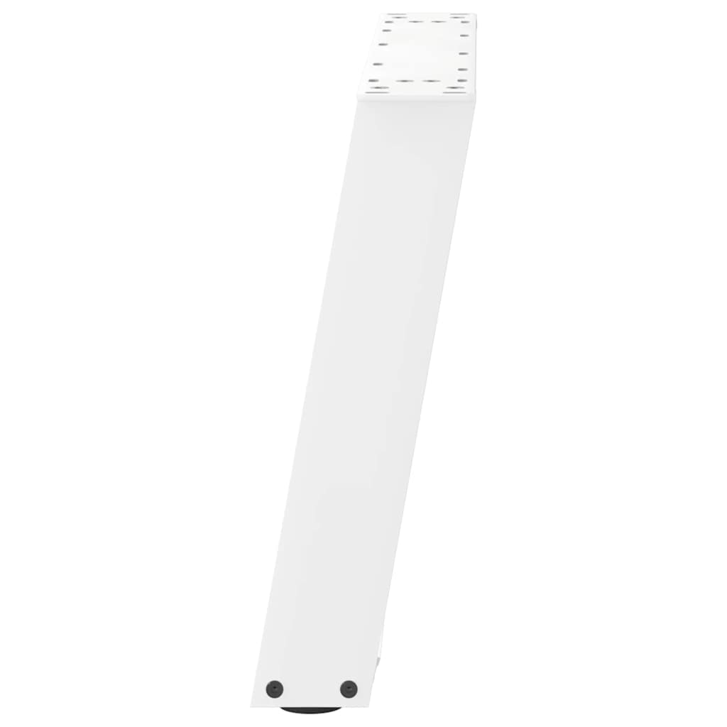 vidaXL Couchtischbeine U-Form 2 Stk. Weiß 70x(42-43) cm Stahl