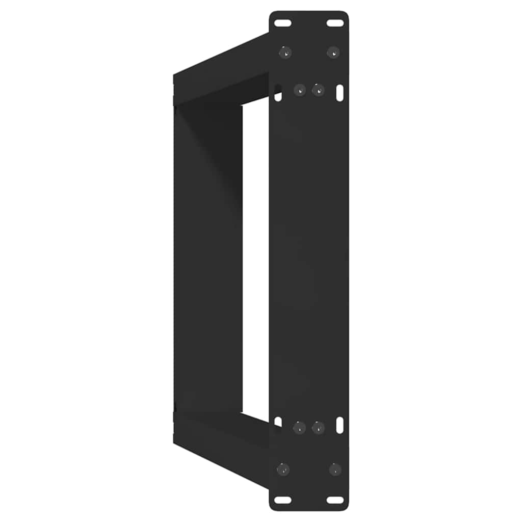 vidaXL Pieds de table console en U 2 pcs Noir 28x(72-73) cm Acier