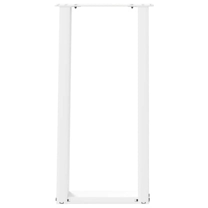 vidaXL Konsolentischbeine U-Form 2 Stk. Weiß 28x(72-73) cm Stahl