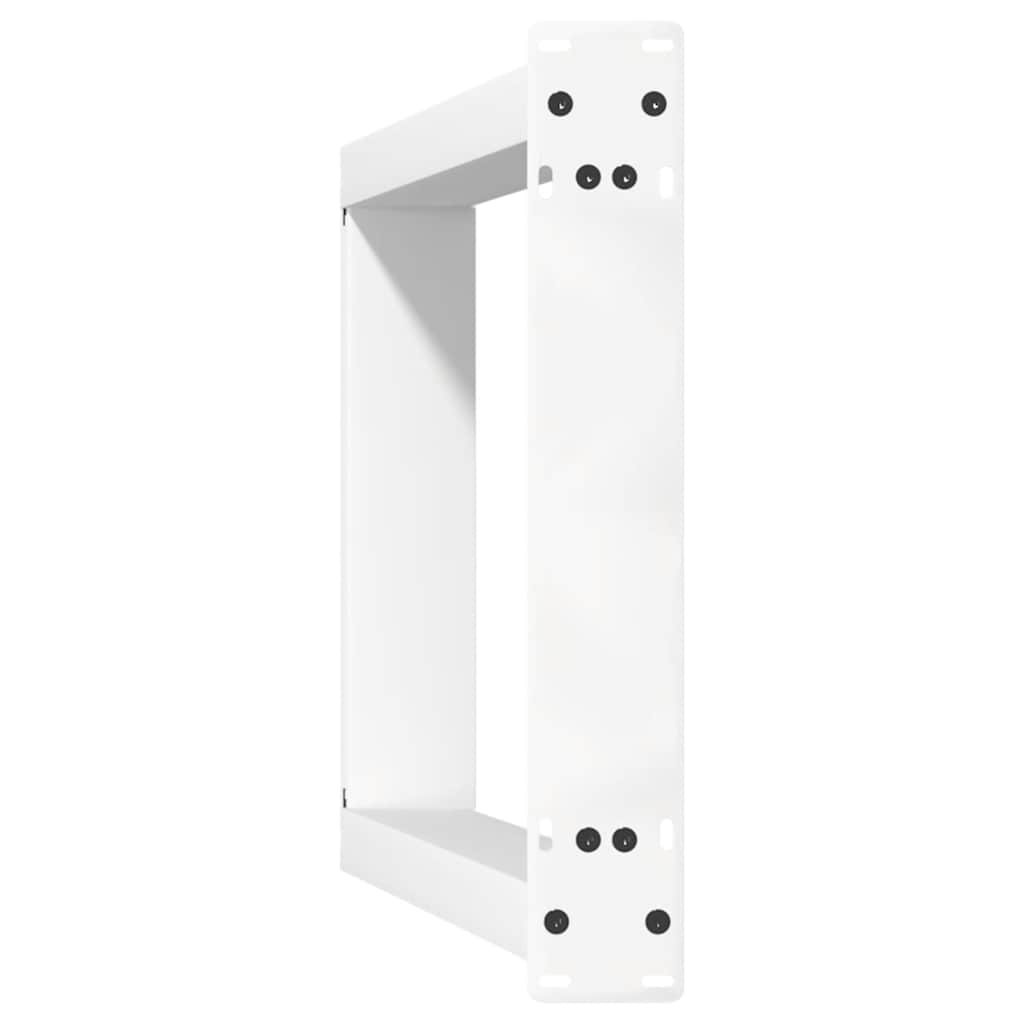 vidaXL Konsolentischbeine U-Form 2 Stk. Weiß 28x(72-73) cm Stahl