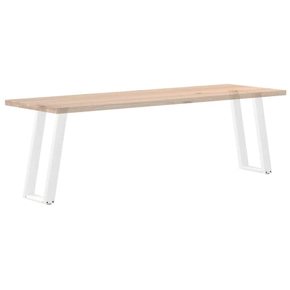 vidaXL Konsolentischbeine U-Form 2 Stk. Weiß 28x(72-73) cm Stahl