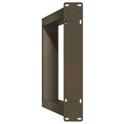 vidaXL Konsolentischbeine U-Form 2 Stk. Naturstahl 28x(72-73) cm Stahl