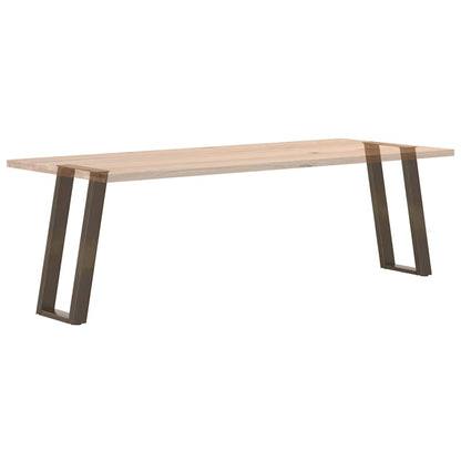 vidaXL Konsolentischbeine U-Form 2 Stk. Naturstahl 28x(72-73) cm Stahl