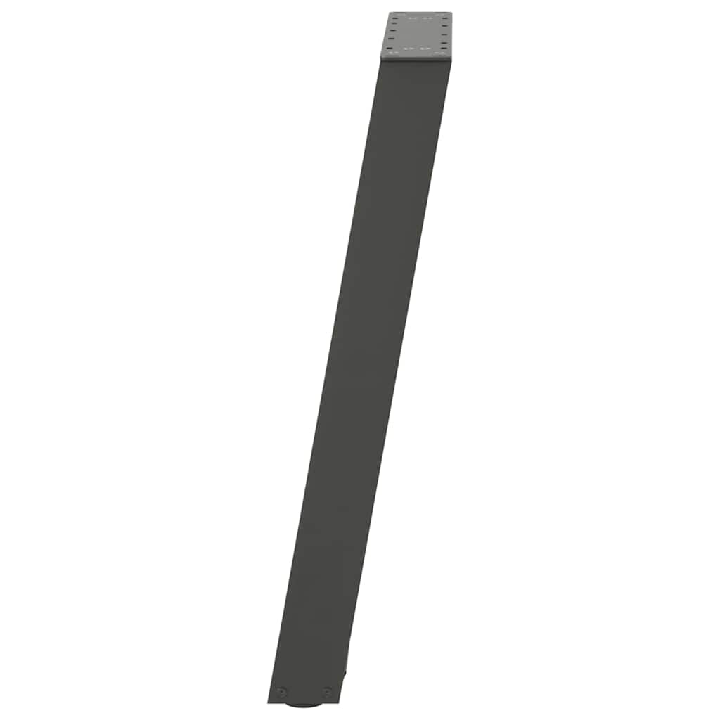 vidaXL Konsolentischbeine U-Form 2 Stk. Anthrazit 38x(72-73) cm Stahl