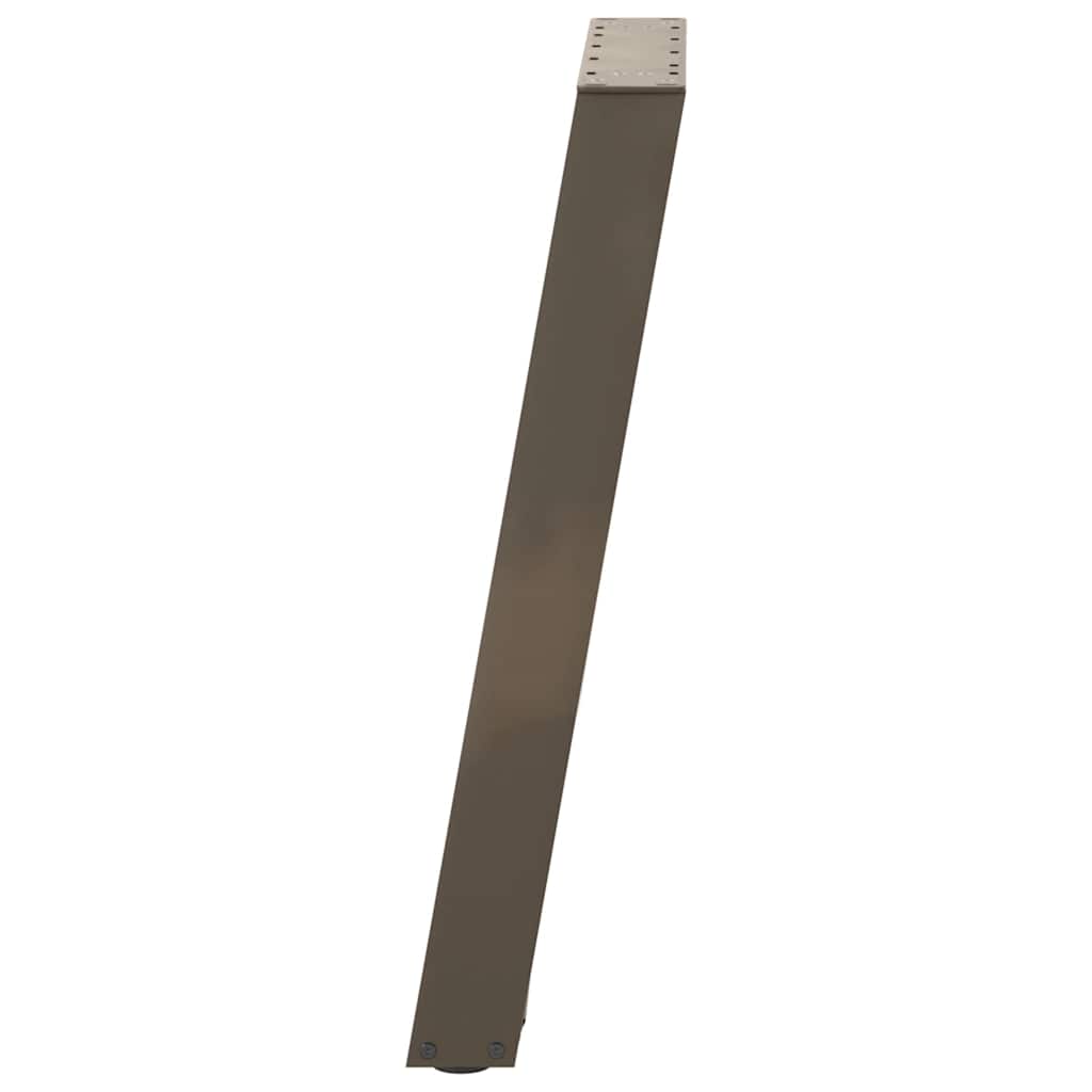 vidaXL Konsolentischbeine U-Form 2 Stk. Naturstahl 38x(72-73) cm Stahl