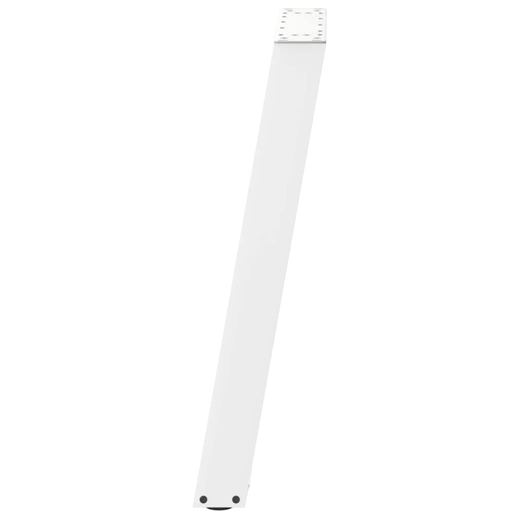 vidaXL Esstischbeine U-Form 2 Stk. Weiß 60x(72-73) cm Stahl