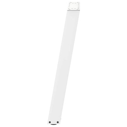 vidaXL Esstischbeine U-Form 2 Stk. Weiß 60x(72-73) cm Stahl