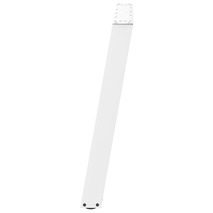 vidaXL Esstischbeine U-Form 2 Stk. Weiß 90x(72-73) cm Stahl