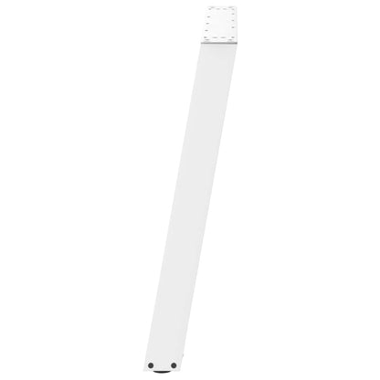 vidaXL Pieds de table à manger en U 2 pcs Blanc 100x(72-73) cm Acier