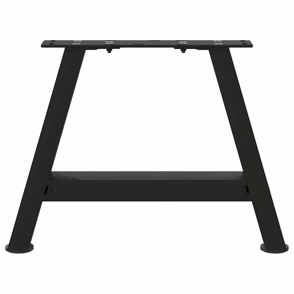 vidaXL Couchtischbeine A-Form 2 Stk. Schwarz 30x(30-31) cm Stahl