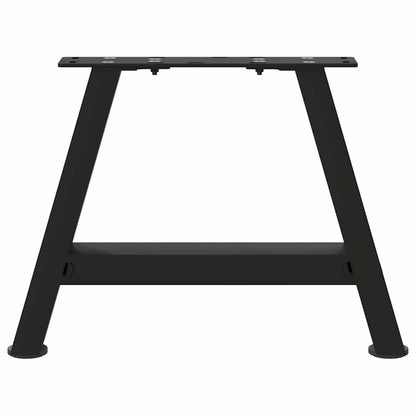 vidaXL Couchtischbeine A-Form 2 Stk. Schwarz 30x(30-31) cm Stahl