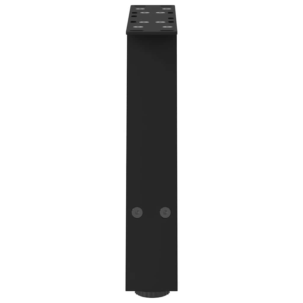 vidaXL Couchtischbeine A-Form 2 Stk. Schwarz 30x(30-31) cm Stahl