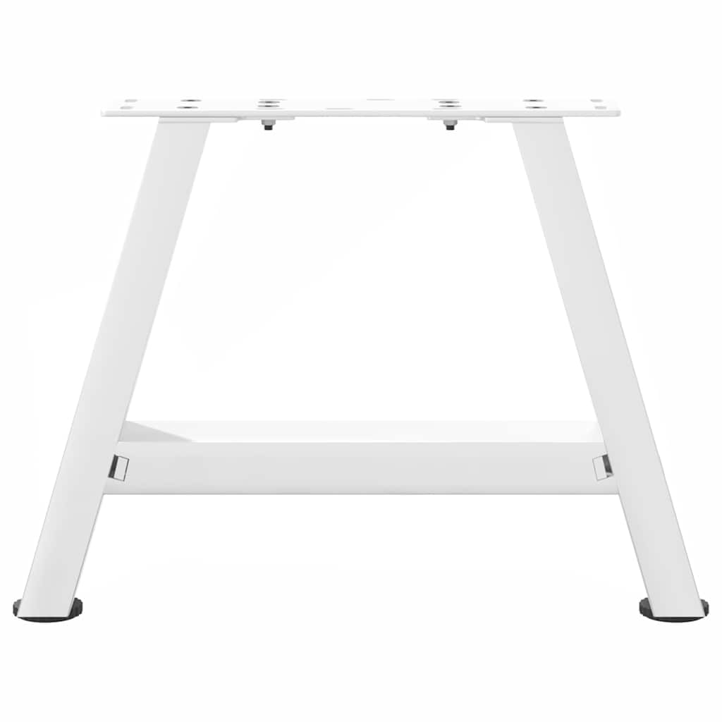 vidaXL Couchtischbeine A-Form 2 Stk. Weiß 30x(30-31) cm Stahl