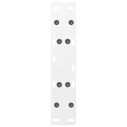 vidaXL Couchtischbeine A-Form 2 Stk. Weiß 30x(30-31) cm Stahl