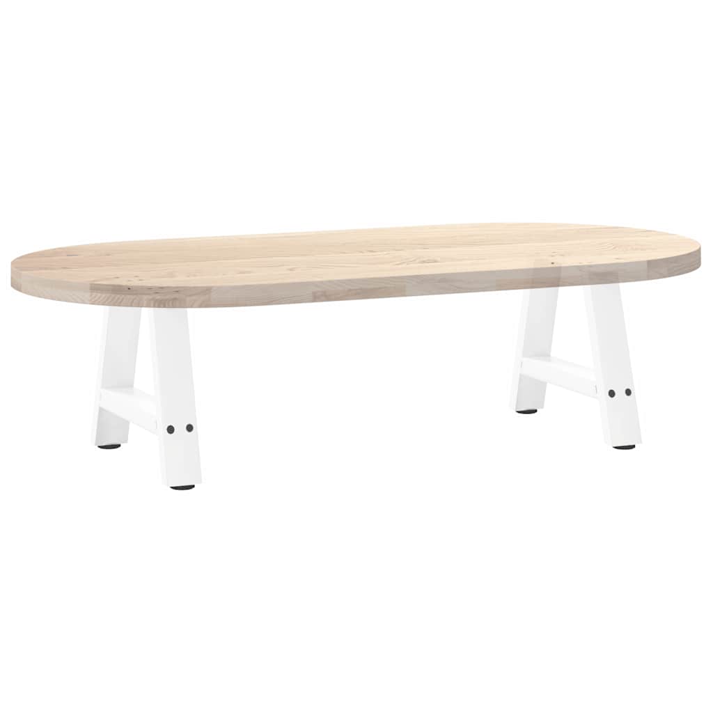 vidaXL Couchtischbeine A-Form 2 Stk. Weiß 30x(30-31) cm Stahl
